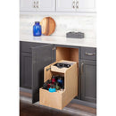15" Wood Kitchen Cabinet Rollout Bottle Drawer for 18" Cabinets with Extra Top Shelf - image 3
