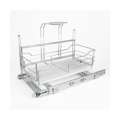 Pull Out Cabinet Shelf with Removable Caddy - image 1