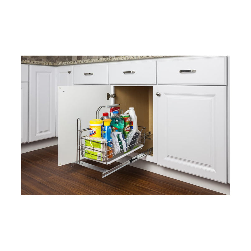 Pull Out Cabinet Shelf with Removable Caddy - image 2