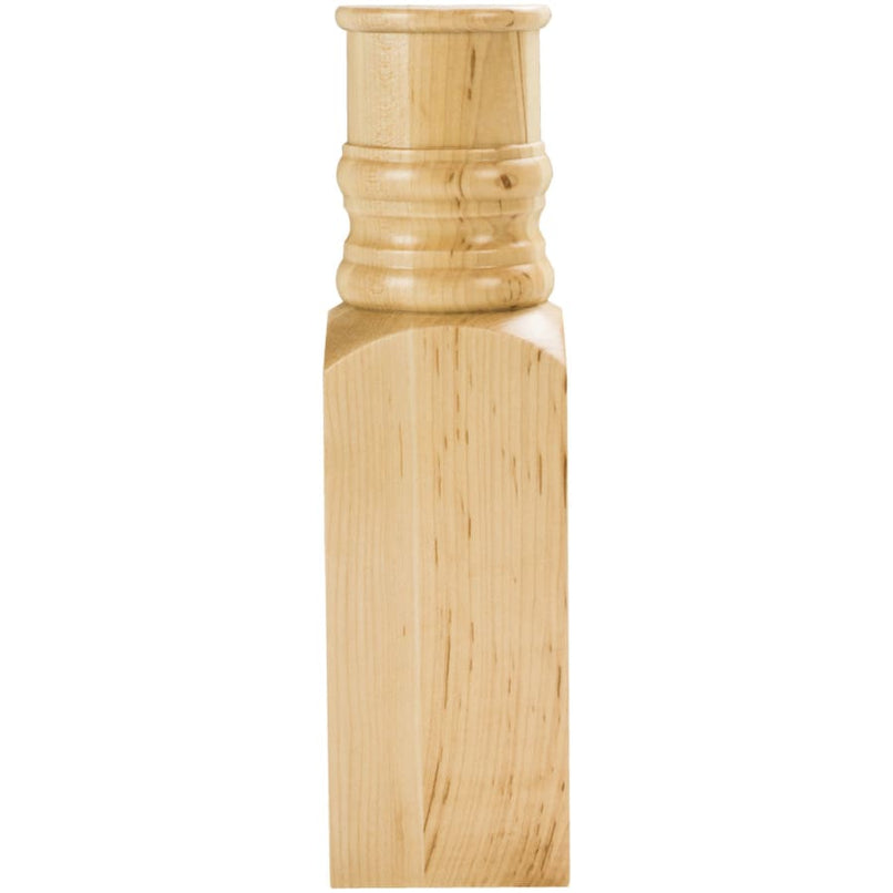 Carved Solid Wood Half Round Spool Block - 10"H x 2-3/4"W x 1-5/16"D - FINAL SALE - image 1