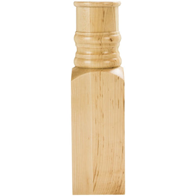 Carved Solid Wood Half Round Spool Block - 10"H x 2-3/4"W x 1-5/16"D - FINAL SALE - image 1