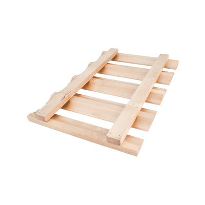 Solid Unfinished Wood 30" Wide Under Cabinet Wine Glass Stemware Rack for 12" Deep Cabinets - image 1