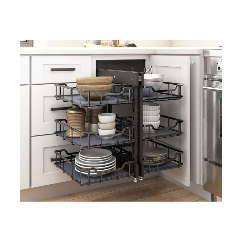 Storage With Style - 18 Inch Cabinet Baskets for Blind Corner Organizers - image 2