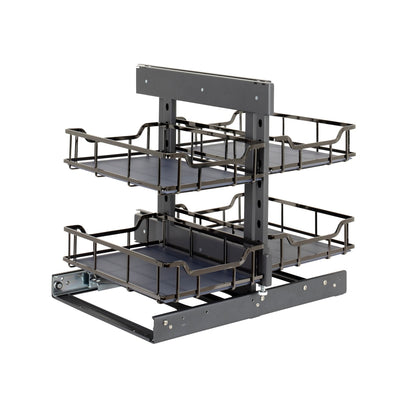 Storage With Style - Two Tier 4 Basket Blind Corner Cabinet Organizer - For 45" Blind Corner Cabinets - image 1