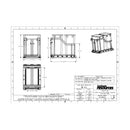 Storage with Style Bottom Mount 15"W Double 35 Qt / 8.75 Gallon Pull Out Trash Can System with Full Extension and Soft Close Slides - Bins / Cans Included - image 2