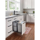 Storage with Style 15" W Bottom Mount Double Pull Out Trash Can with Soft Close Slides for 50 Quart Bins - Included - image 2