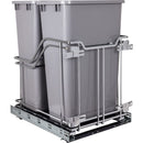 Storage with Style 15" W Bottom Mount Double Pull Out Trash Can with Soft Close Slides for 50 Quart Bins - Included - image 1