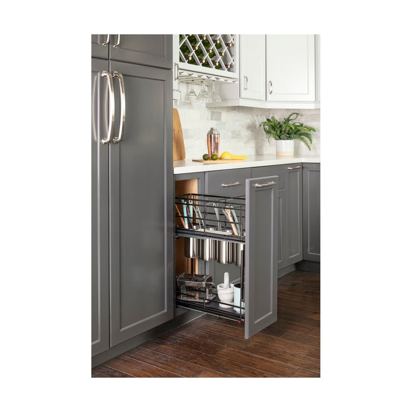 Storage with Style 8 Inch Base Cabinet Utensil Bin Storage Pull Out with Soft-Close Slides - image 4