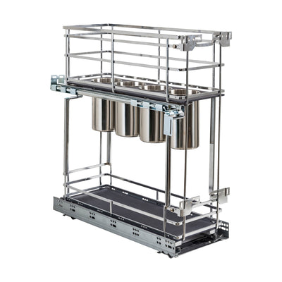 Storage with Style 8 Inch Base Cabinet Utensil Bin Storage Pull Out with Soft-Close Slides - image 1