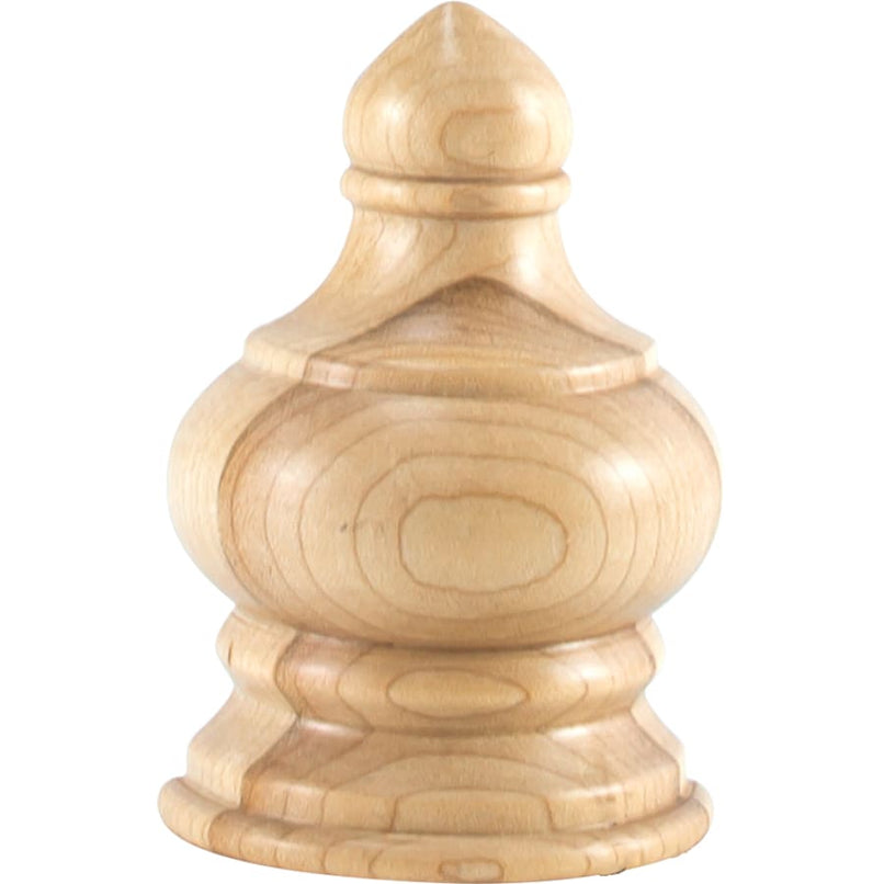 Finial with Decorative Styling, 3-1/2"H x 2-1/4"W x 1-1/8"D - image 1