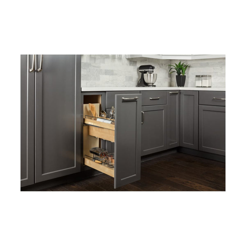 UBPO Series 5 Inch Base Cabinet Utensil Bin Storage Pull Out with Soft-Close Slides - image 5