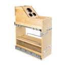 8"W Bathroom Vanity Cabinet Organizer Insert with 5 Compartments for Grooming, Curling Iron, Hair Dryer -with Heat Resistant Canisters - image 5