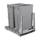 EMBM Series Bottom Mount Double Bin Trash Can Pull Out with Soft-Close Slides - 35 Quart Capacity - image 1