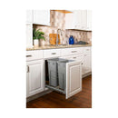 EMBM Series Bottom Mount Double Bin Trash Can Pull Out with Soft-Close Slides - 35 Quart Capacity - image 2