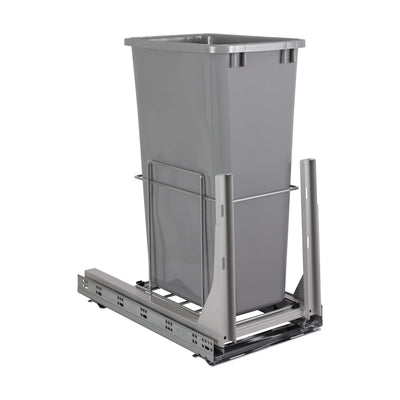 EMBM Series Bottom Mount Single Bin Trash Can Pull Out with Soft-Close Slides - 50 Quart Capacity - image 1