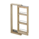 30 Inch Tall 3 Inch Wide Upper Wall Cabinet Pull Out Spice Drawer Rack with Adjustable Shelves and Full Extension Ball Bearing Slides - image 1