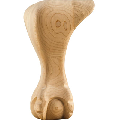 Traditional Ball and Claw Unfinished Solid Wood Furniture Cabinet Leg - 8"H x 4-1/2"W x 4-1/2"D - FINAL SALE - image 1