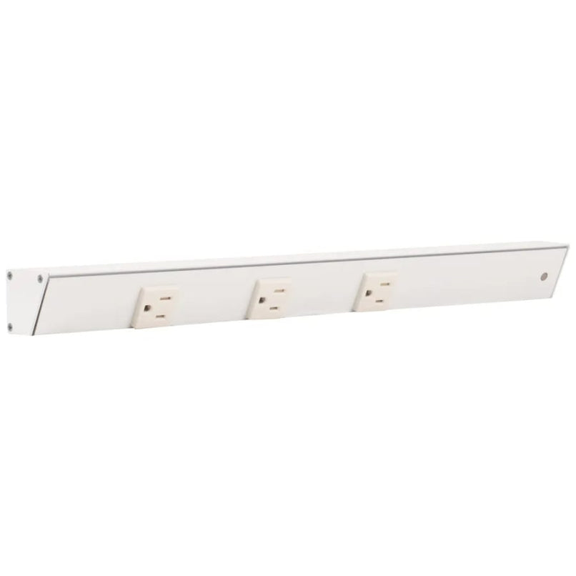 APT 18" Long Slim Angle 3 Receptacle Under Cabinet Power Strip - Left Entry - image 1