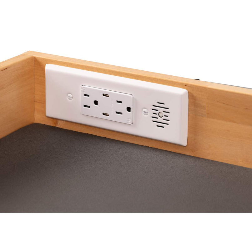 Powered Organizer 15" Wide Soft Close Vanity/Kitchen Cabinet Drawer with (2) 12-Amp Outlets and (2) 30W USB-C Ports - image 4