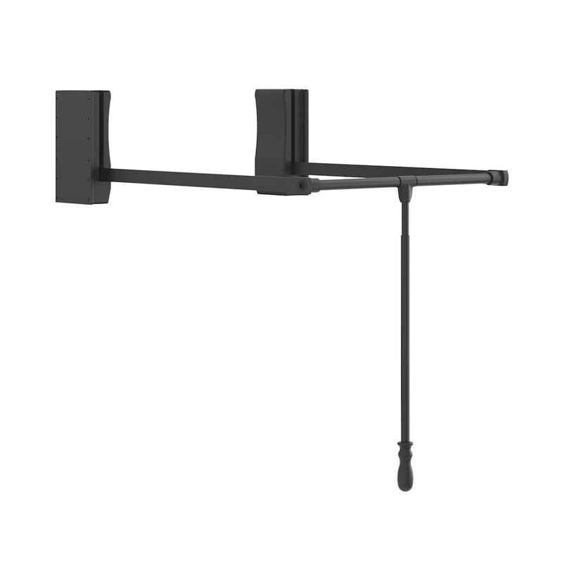 Expandable 25-1/2" to 35" Wardrobe Lift Pull Down Powder Coated Closet Clothes Rod - 45 Lb Capacity - image 9