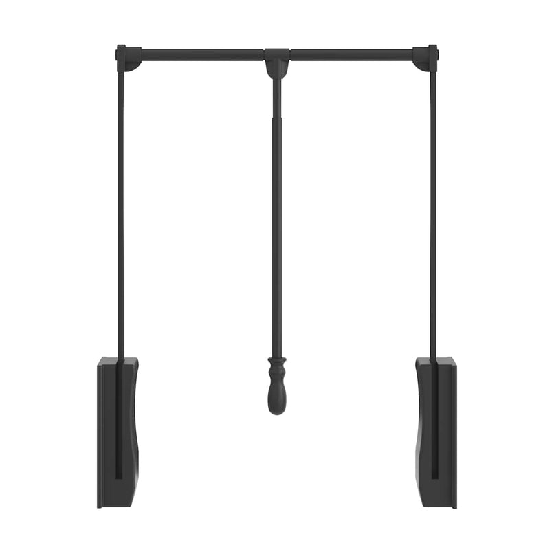 Expandable 25-1/2" to 35" Wardrobe Lift Pull Down Powder Coated Closet Clothes Rod - 45 Lb Capacity - image 8