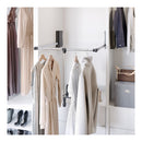 Expandable 25-1/2" to 35" Wardrobe Lift Pull Down Powder Coated Closet Clothes Rod - 45 Lb Capacity - image 1