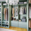 Adjustable 33-48" Wide Pull Down Soft Close Closet Clothes Wardrobe Lift Garment Rod with Handle - 45 Lb Capacity - image 3