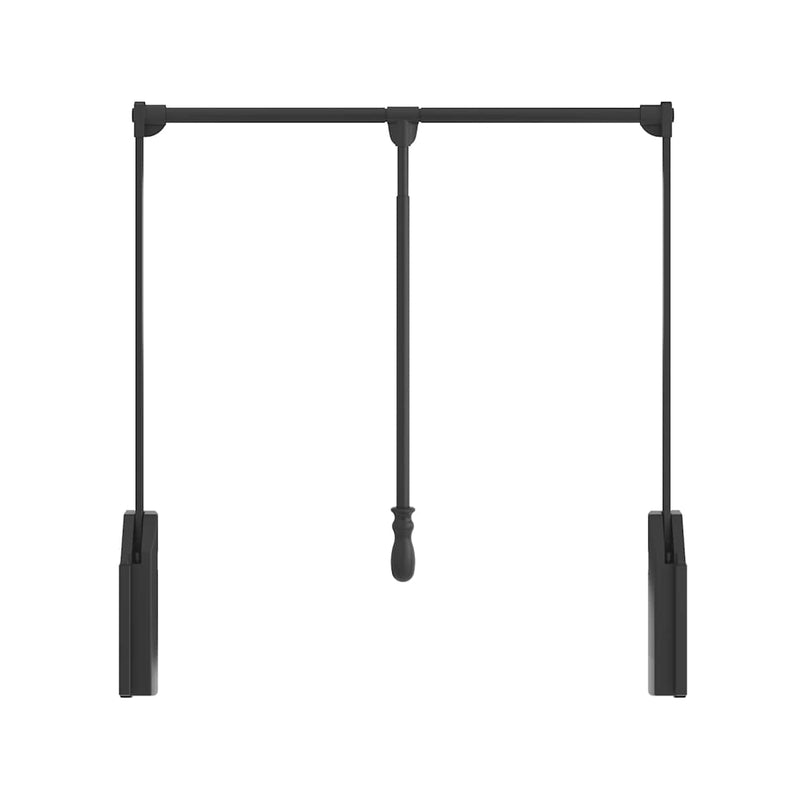 Adjustable 33-48" Wide Pull Down Soft Close Closet Clothes Wardrobe Lift Garment Rod with Handle - 45 Lb Capacity - image 7