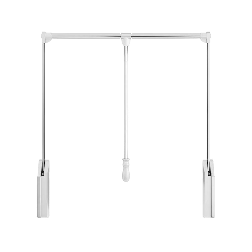 Adjustable 33-48" Wide Pull Down Soft Close Closet Clothes Wardrobe Lift Garment Rod with Handle - 45 Lb Capacity - image 8