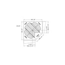 Easy 360 Susan 30 Inch Diameter Blind Corner Optimizer with Adjustable height - image 4