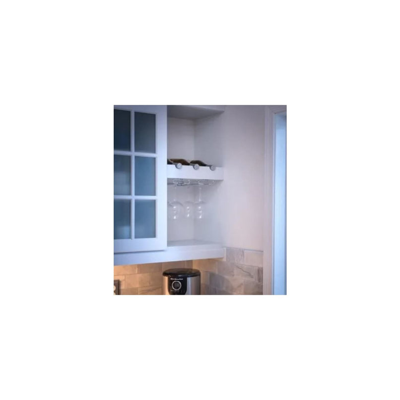 10 Inch Deep Under Cabinet Mount Wire Stemware Wine Glass Rack Holder - image 5