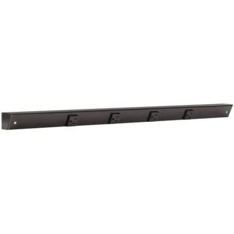 APT 30" Long Slim Angle Under Cabinet 4 Receptacle Power Strip with Left and Right Wire Entry - image 1