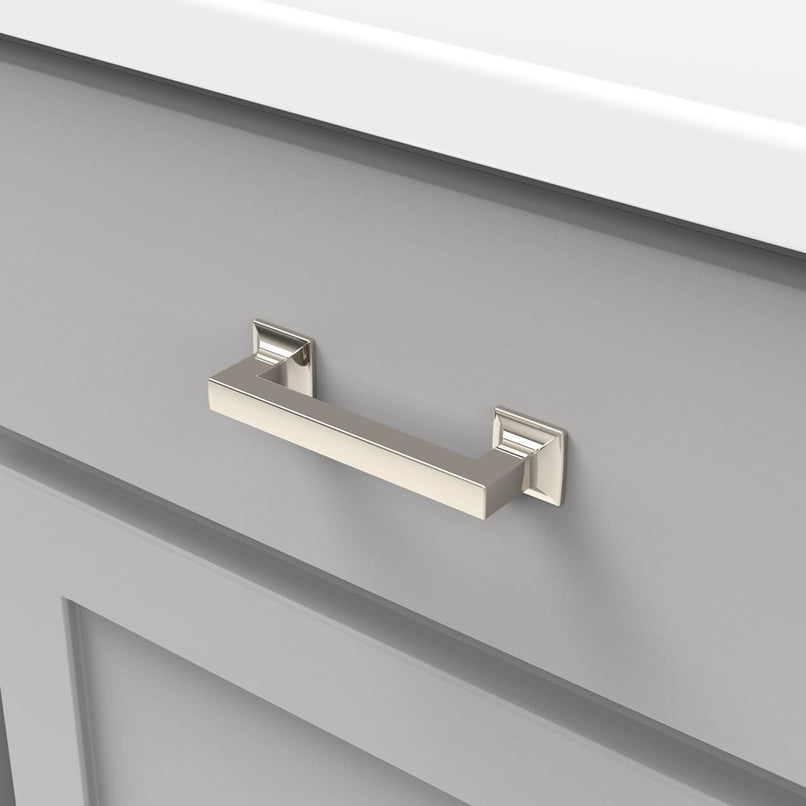 Studio 3-3/4" Center to Center Square Block Bold Cabinet Handle / Drawer Pull - image 22