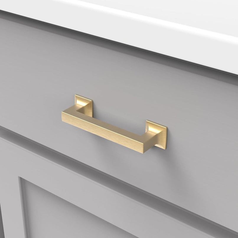 Studio 3-3/4" Center to Center Square Block Bold Cabinet Handle / Drawer Pull - image 23