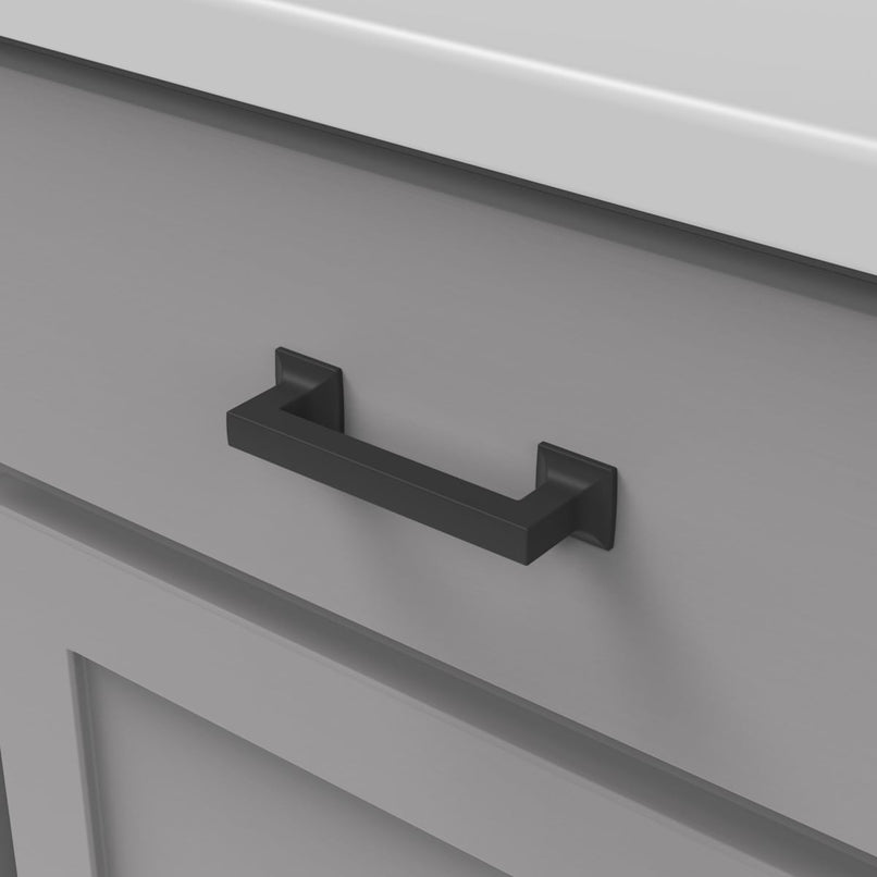 Studio 3-3/4" Center to Center Square Block Bold Cabinet Handle / Drawer Pull - image 25