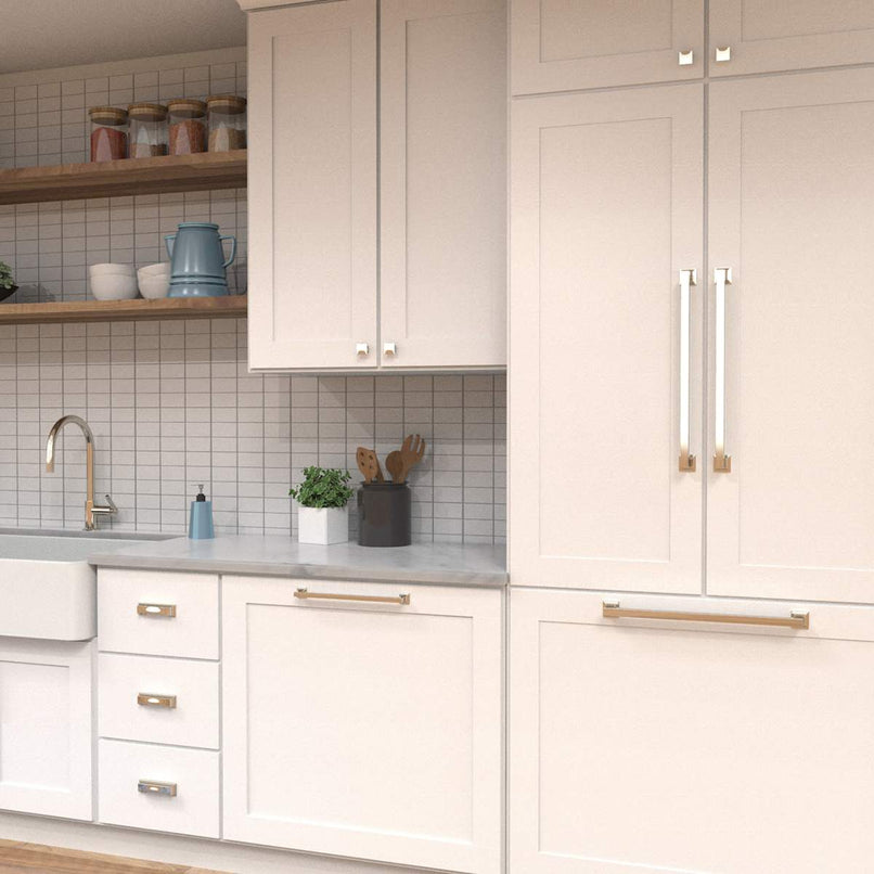 Studio 3-3/4" Center to Center Square Block Bold Cabinet Handle / Drawer Pull - image 30