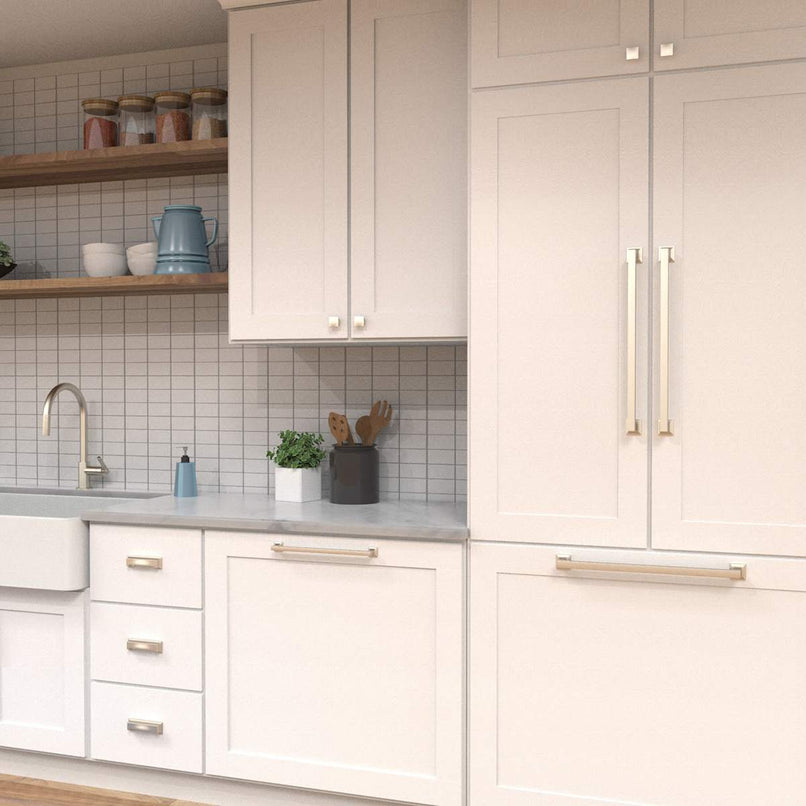 Studio 3-3/4" Center to Center Square Block Bold Cabinet Handle / Drawer Pull - image 32