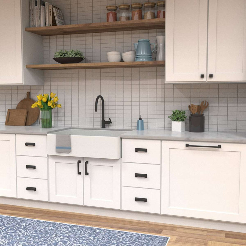 Studio 3-3/4" Center to Center Square Block Bold Cabinet Handle / Drawer Pull - image 35