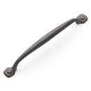 Refined Rustic 6-5/16" Center to Center Vintage Raw Hammered Cabinet Handle / Drawer Pull - image 13