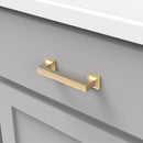 Studio 3-3/4" Center to Center Square Block Bold Cabinet Handle / Drawer Pull - image 12