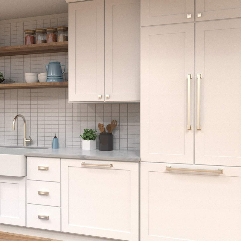 Studio 3-3/4" Center to Center Square Block Bold Cabinet Handle / Drawer Pull - image 5