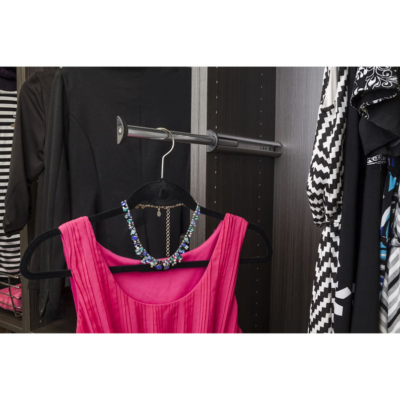 14" Heavy Duty Telescoping Adjustable Closet Valet Garment Rod - 30 Lb Capacity - image 3