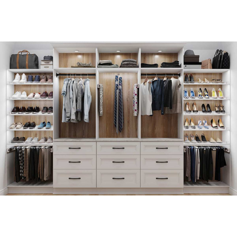 Closet System 14" Cascading Tie Belt Pants Organizer with 12 Free Swing Hooks - image 2