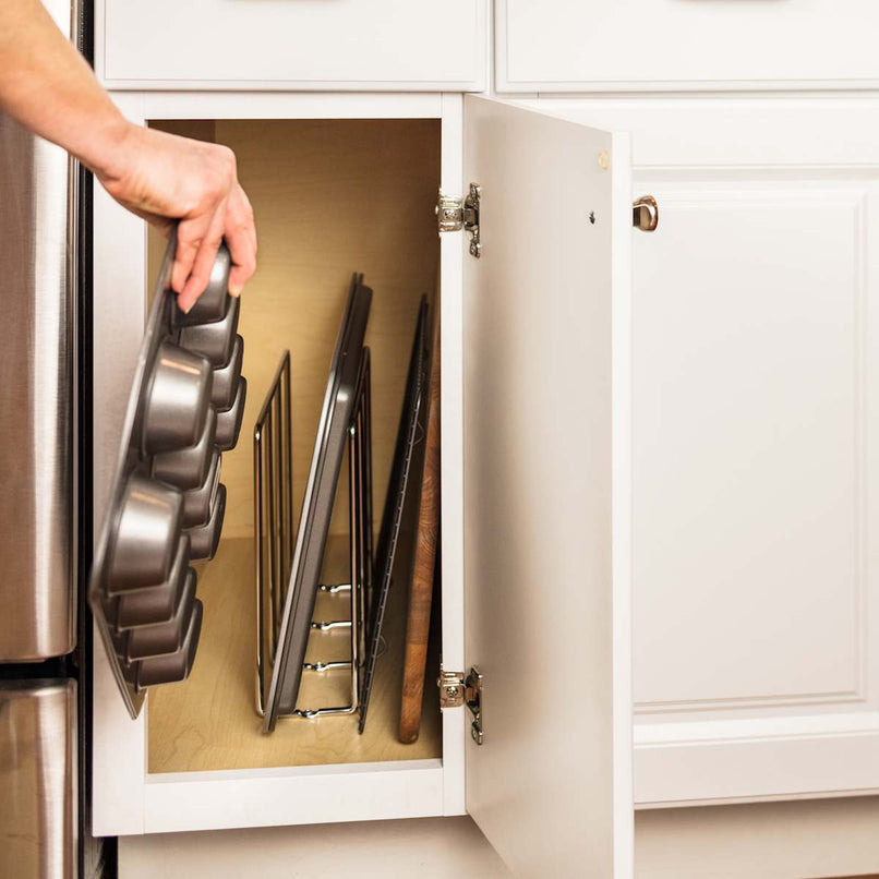 11-3/4" Deep 10" Tall Vertical U-Shaped Cabinet Tray Divider - image 3