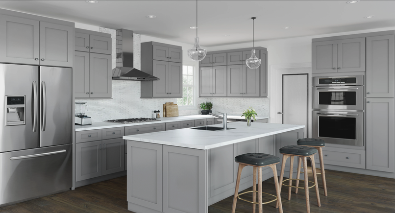 10x10 Kitchen Cabinet Set - Shaker Gray