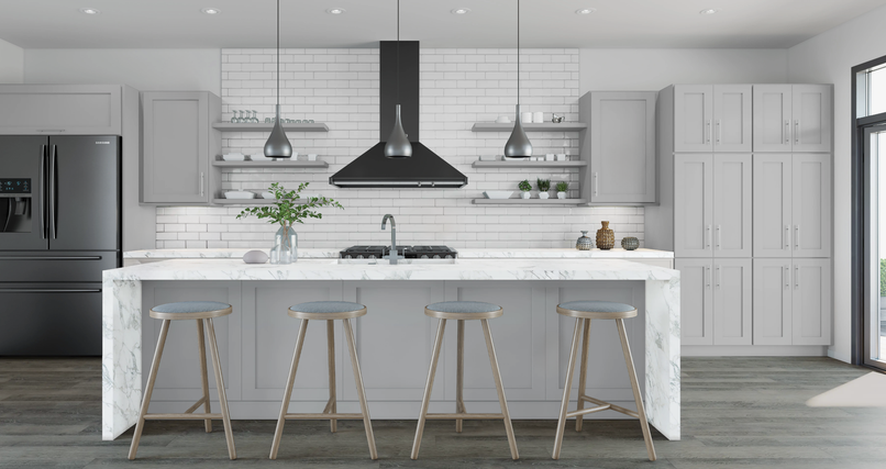 10x10 Kitchen Cabinet Set - Shaker Gray