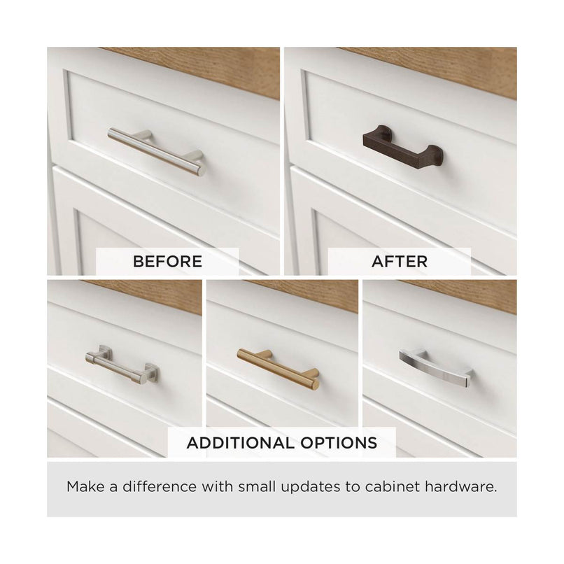 Builder's Program 3-3/4 Inch Center to Center Bar Cabinet Pull - image 7