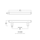 Builder's Program 3-3/4 Inch Center to Center Bar Cabinet Pull - image 10