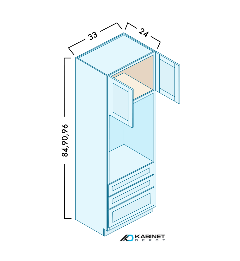 Double Door Tall Pantry Cabinets