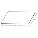 Fabuwood Allure Galaxy Cobblestone 48" W X 96" H X 1/4" D MDF Back Panel - image 1